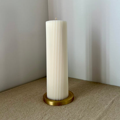 Ribbed Christmas Candles