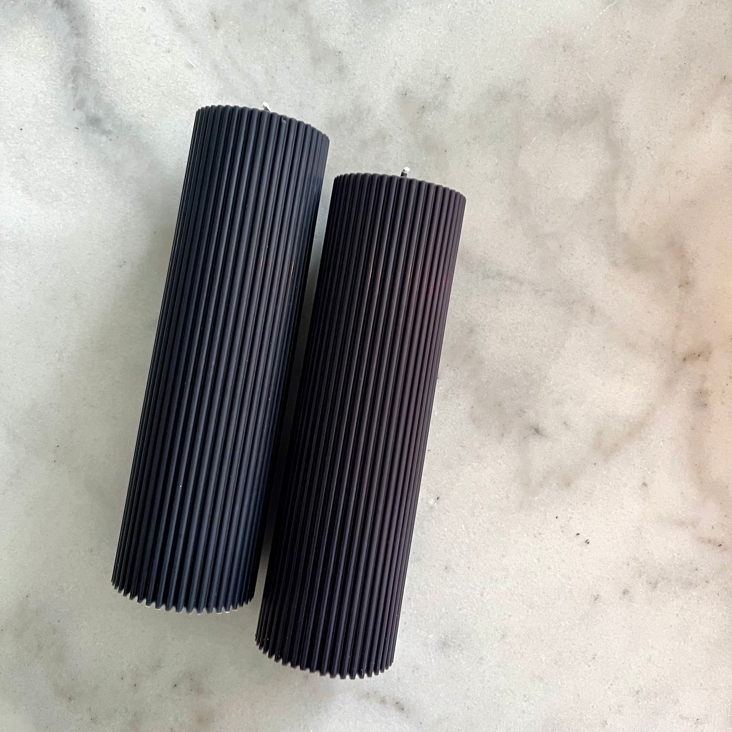 Graphite - 20cm x 6cm Ribbed Column